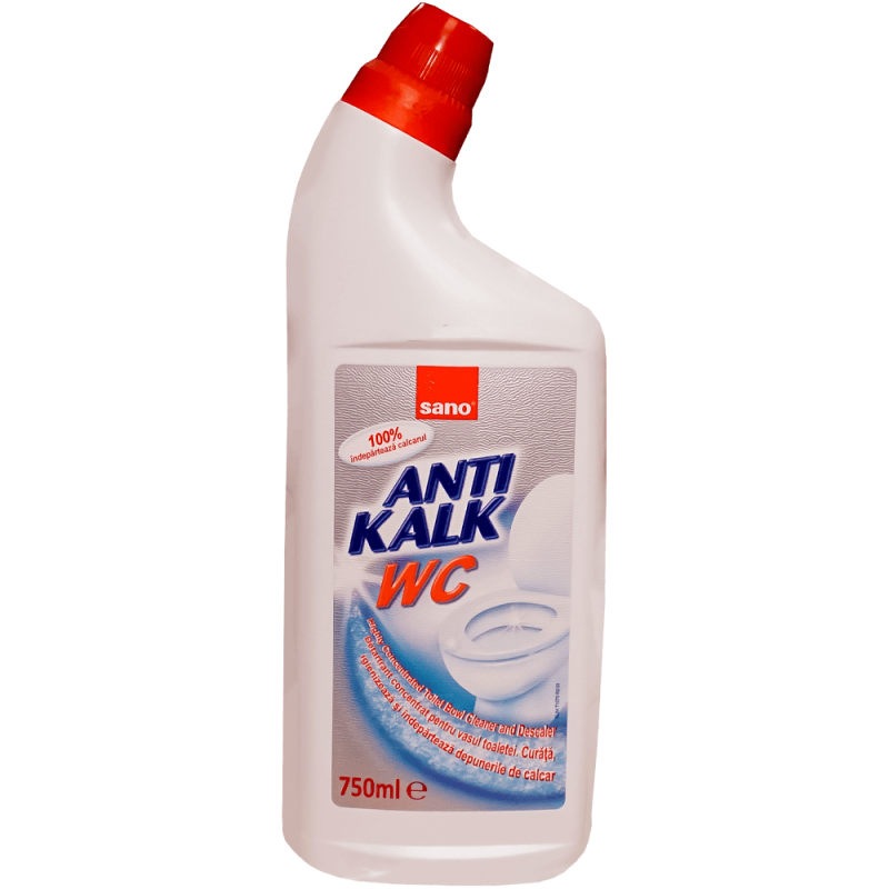 Soluție pentru vasul toaletei Sano Anti Kalk WC, 750 ml 